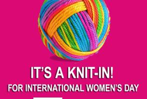 SB Craftivists “Resist with Love KNOT Hate Knit-In