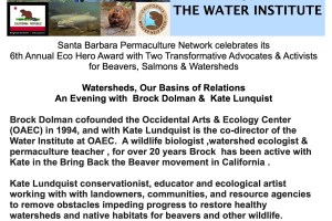 6th Eco Hero Award Brock Dolman & Kate Lundquist