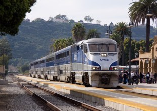Morning Commuter Train to Santa Barbara on Track for Spring