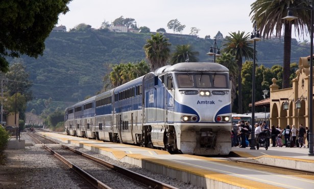 Morning Commuter Train to Santa Barbara on Track for Spring