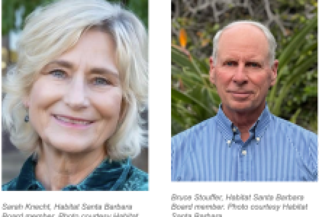Sarah Knecht and Bruce Stouffer join Habitat Santa Barbara Board