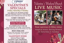 Valentine’s Specials for Lunch & BRUNCH 💝