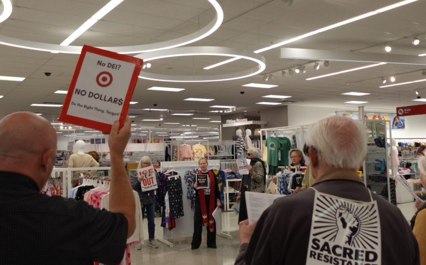 Faith Leaders Sing and Pray in Goleta Target Store to Urge a Stand over ICE