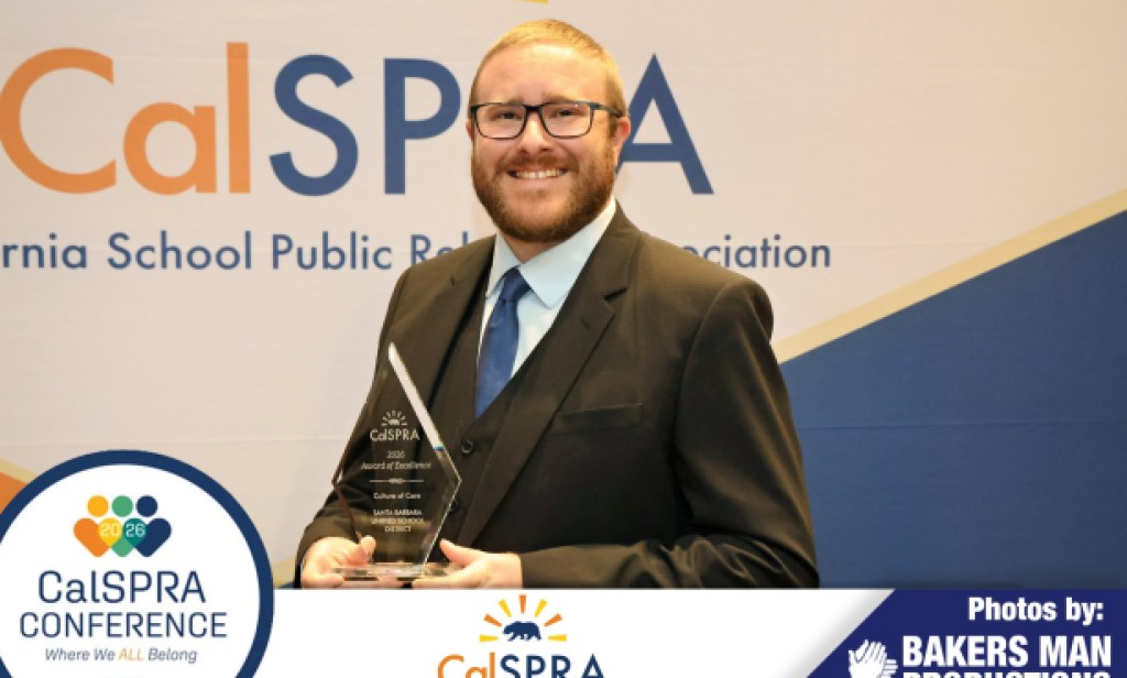 S.B. Unified Receives Statewide Award for  “Culture of Care” Student Wellness Campaign