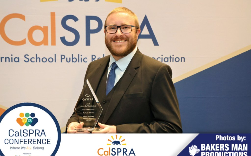 S.B. Unified Receives Statewide Award for  “Culture of Care” Student Wellness Campaign