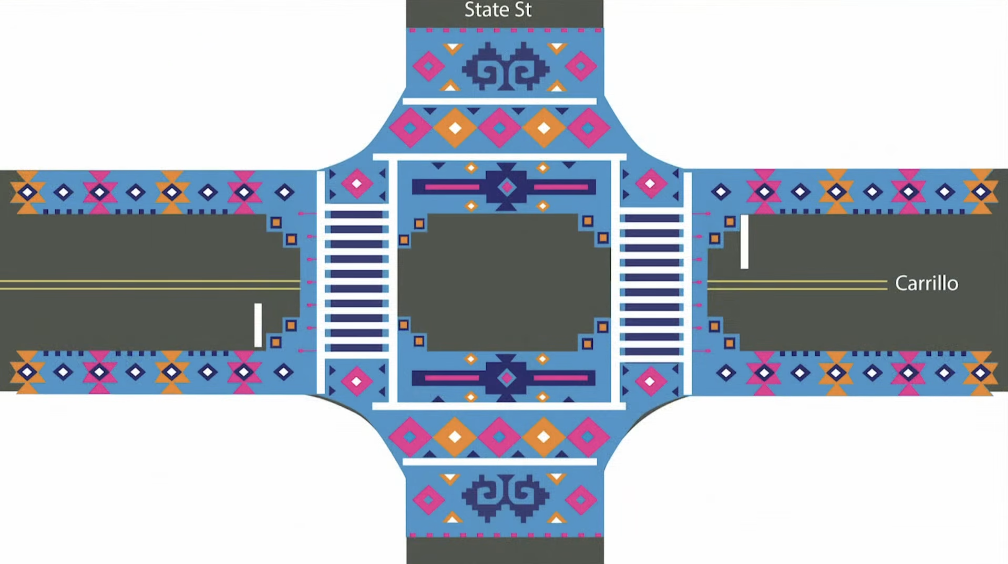 Santa Barbara Unveils Design for Downtown Asphalt Art Project - The ...