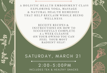 A Spring Cleansing/ Wellness Boosting Event