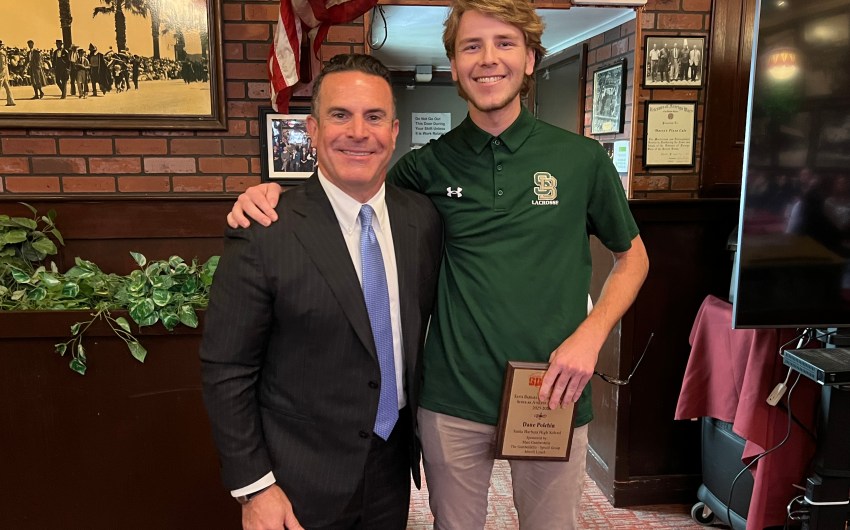 SBART Press Luncheon: Dane Polchin Receives Santa Barbara High Scholar Athlete of the Year Award