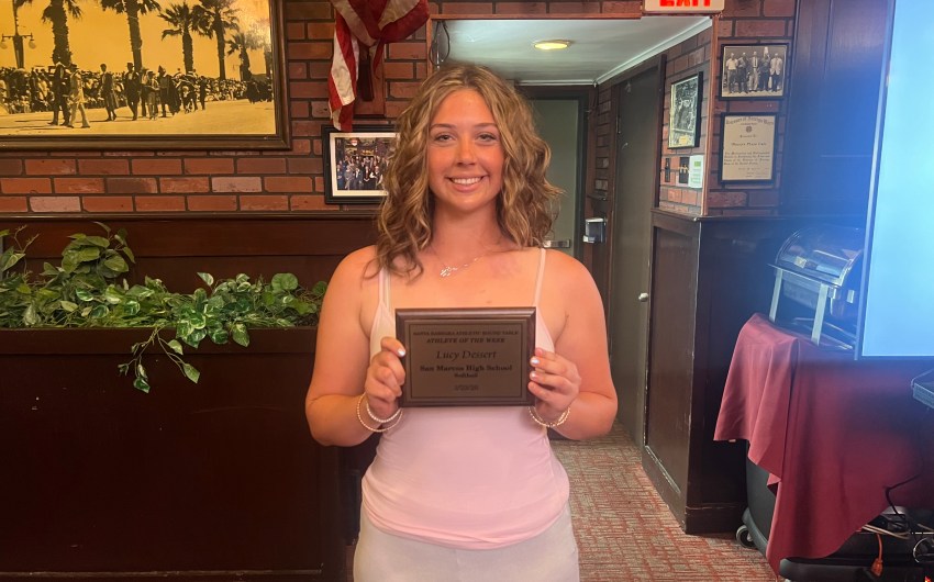 SBART Press Luncheon: Lucy Dessert and Andy Keenan Receive Athlete of the Week Awards