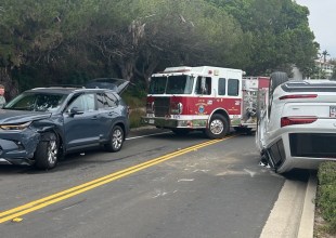 Rollover Crash on Santa Barbara’s Shoreline Drive Prompts Temporary Road Closure