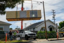 Habitat for Humanity Cranes In ADU on Santa Barbara’s Cota Street