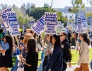 UAW Workers Stage ‘Last Chance’ Practice Picket at UC Santa Barbara
