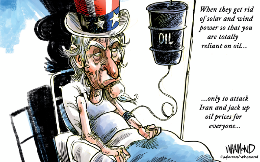 Energy from the Sun Doesn’t Pass Through the Strait of Hormuz