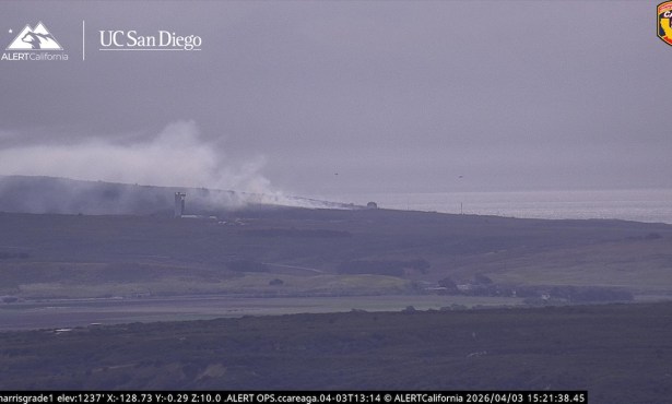 Plato Fire Burning Near Vandenberg Space Launch Complex