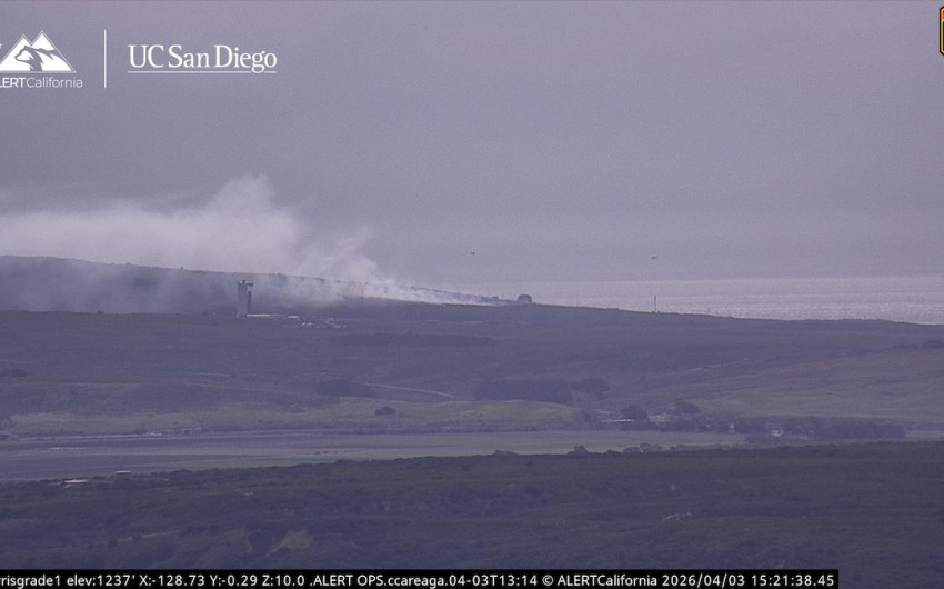 Plato Fire Burning Near Vandenberg Space Launch Complex