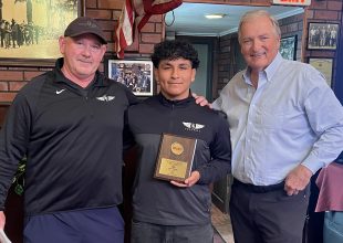 SBART Press Luncheon: Matteo Williams Receives Phil Womble Ethics in Sports Award