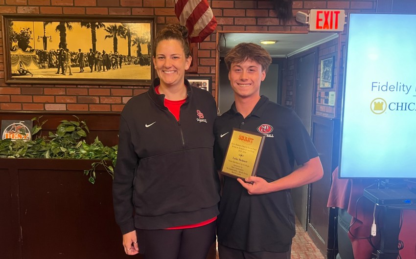SBART Press Luncheon: Luke Steinert Honored as SBCC Scholar Athlete of the Year