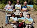 Painting in the Vineyard at Koehler Winery