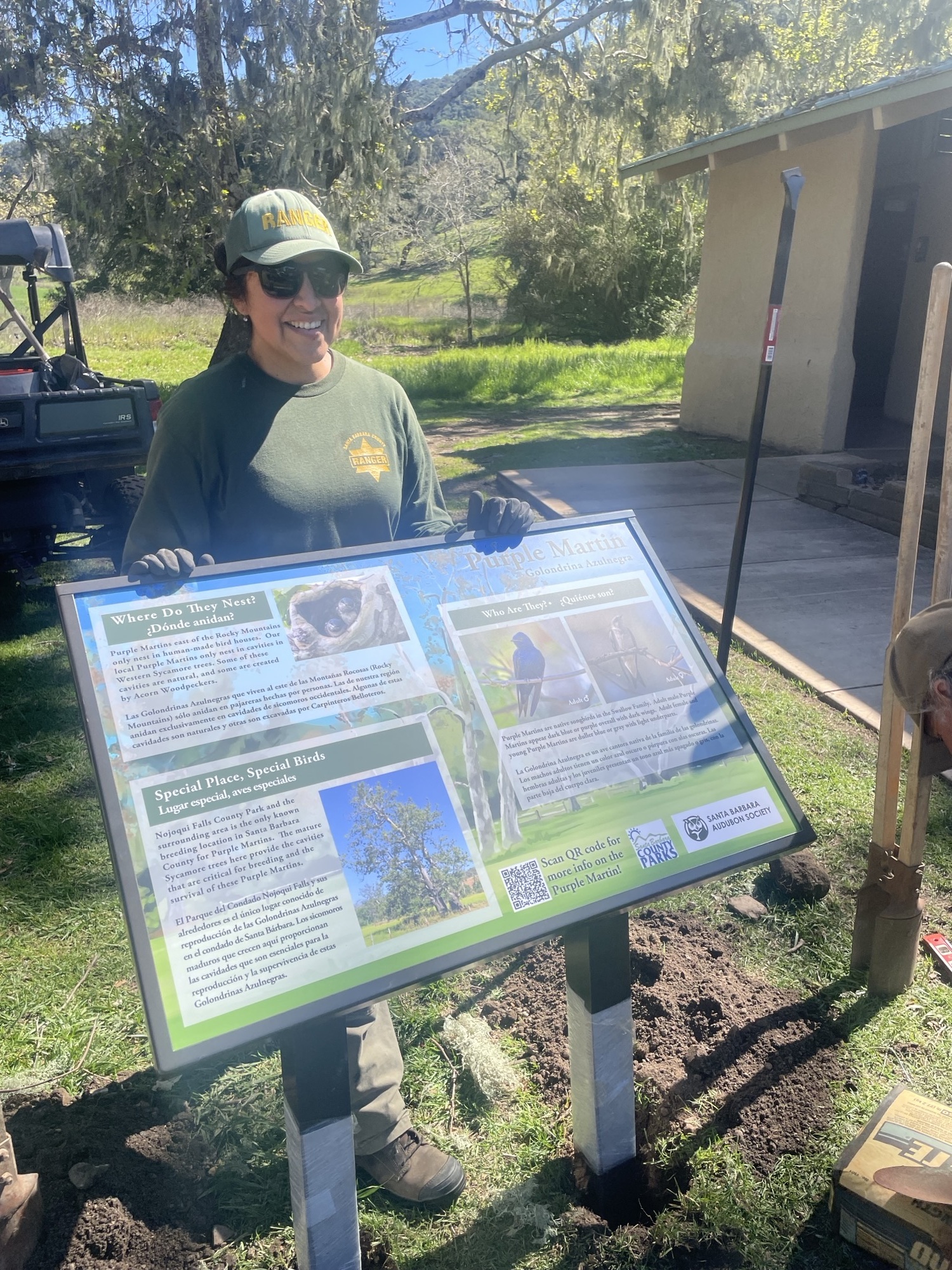 SBAS Installs Educational Signage for Purple Martins, a Species of