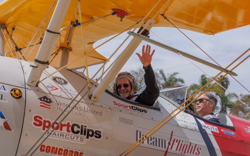Senior Veterans Take to Skies over Santa Barbara in WWII-Era Aircraft
