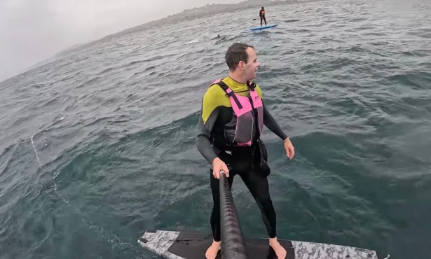 Shark Chases Foil Surfer Off Santa Barbara Coast 