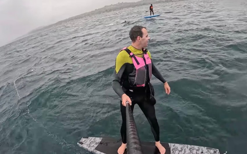 Shark Chases Foil Surfer Off Santa Barbara Coast 
