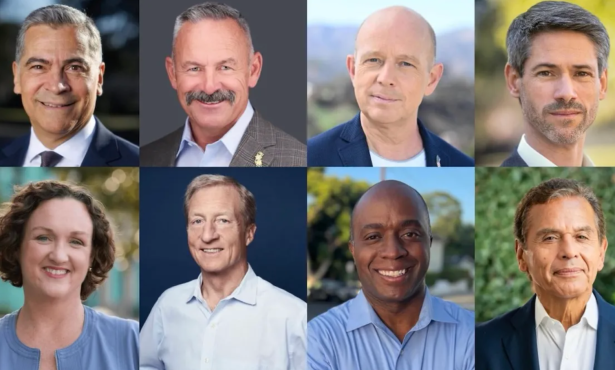 Candidates Target Steyer, Becerra in Free-Wheeling California Governor Debate
