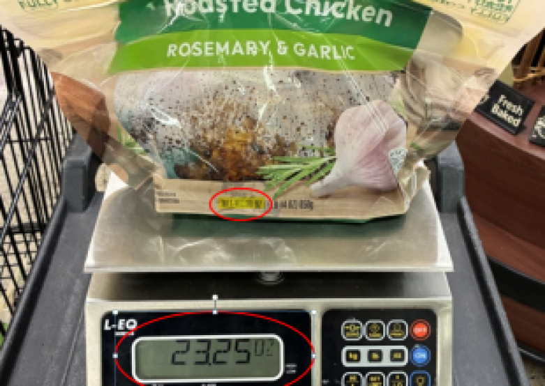 El Comisionado Agrícola del Condado Emite una Alerta al Consumidor sobre Productos con Peso Insuficiente