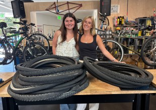 Two Undergrads Roll Out New Tire Recycling Program