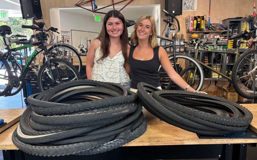 Two Undergrads Roll Out New Tire Recycling Program