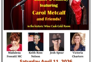 Dinner & Standup Comedy @ Wine Cask Gold Room