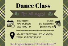 Family Scottish Ceilidh Dance Class Thurs May 14