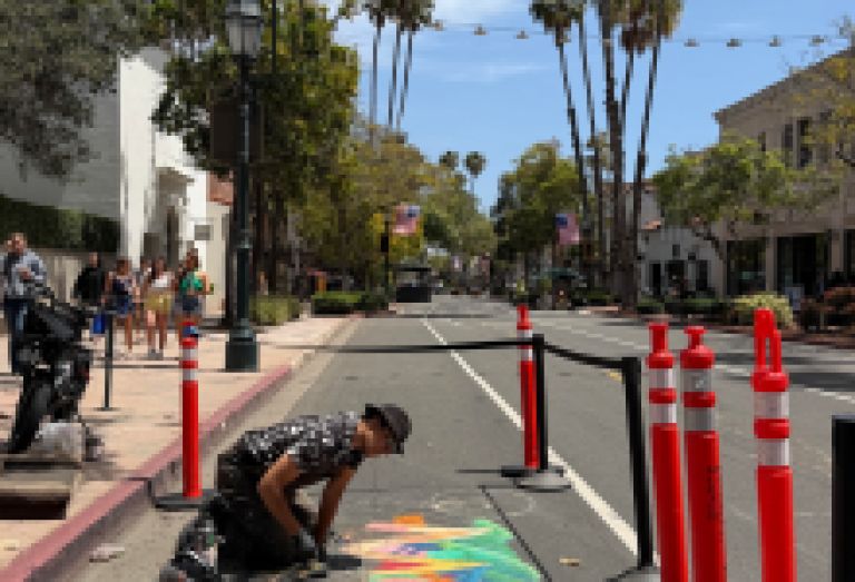 Bringing the Spirit of I Madonnari to the Arts District of Santa Barbara!