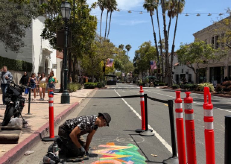 Bringing the Spirit of I Madonnari to the Arts District of Santa Barbara!