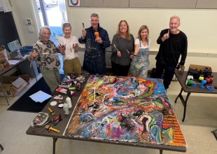 Abstract Work Brings Together Seven Artists