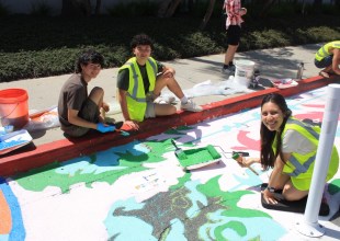 Isla Vista Street Mural Brings Color and Safety to a Busy Intersection