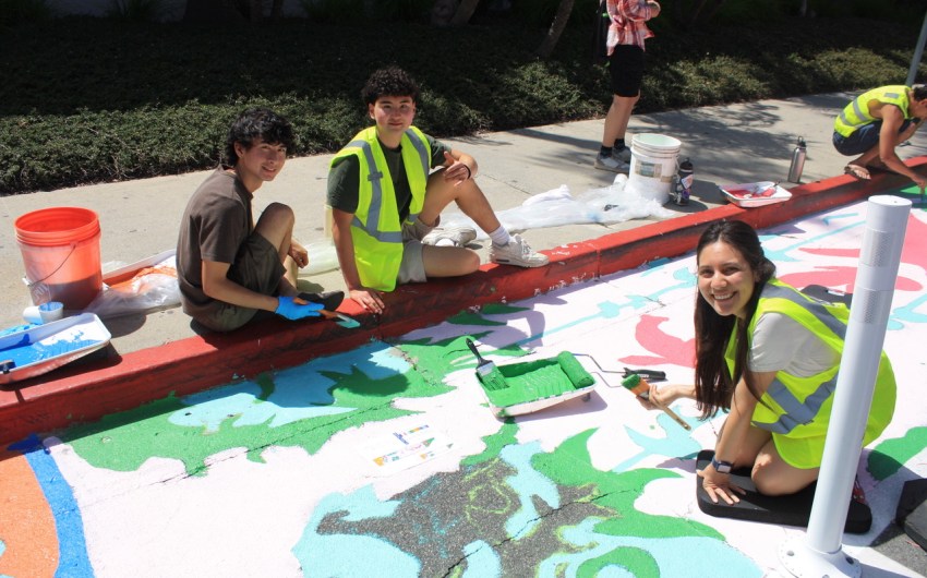Isla Vista Street Mural Brings Color and Safety to a Busy Intersection