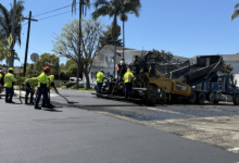 Repavimentación de la calle Anacapa