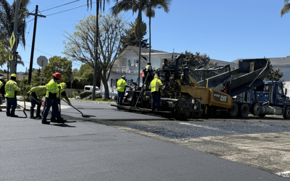 Repavimentación de la calle Anacapa