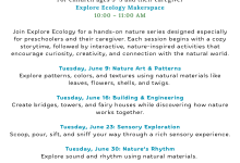 Preschool Nature Explorers at EE Makerspace – Art From Scrap