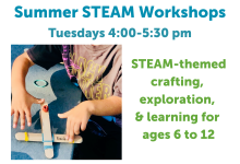 Summer STEAM Workshops EE Makerspace – Art From Scrap