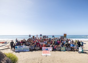Surfrider Foundation Paddleout Builds a Wave of Support to Oppose Oil Drilling off Santa Barbara Coast