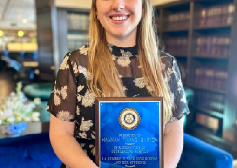 Four Local Teachers Receive Top Honors from Rotary Club of Santa Barbara 
