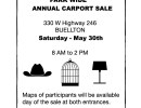 Ranch Club Estates Carport Rummage Sale