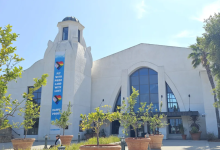 Pride Banner Drapes Santa Barbara Airport Entrance