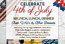 The Andersen’s 4th of July Brunch, Lunch, Dinner & Desserts❤️🤍💙
