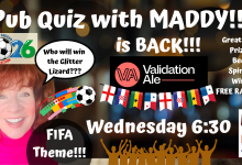 FIFA Pub Quiz with Maddy at Validation Ale!!!