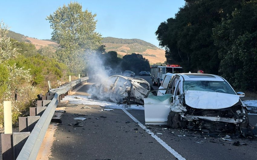 Three-Vehicle Crash on Highway 1 Leaves Four Hospitalized