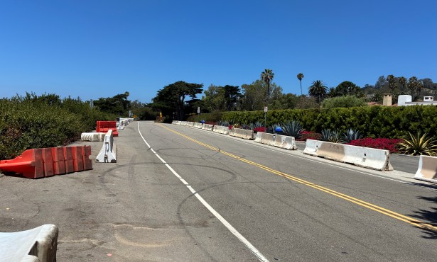 City of Santa Barbara Temporarily Blocks off Popular Cliff Drive Overlook 