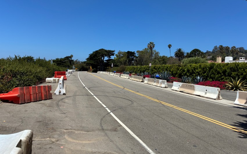 City of Santa Barbara Temporarily Blocks off Popular Cliff Drive Overlook 